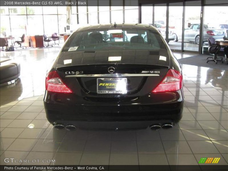 Black / Black 2008 Mercedes-Benz CLS 63 AMG