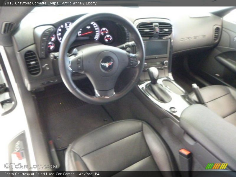 Ebony Interior - 2013 Corvette Coupe 