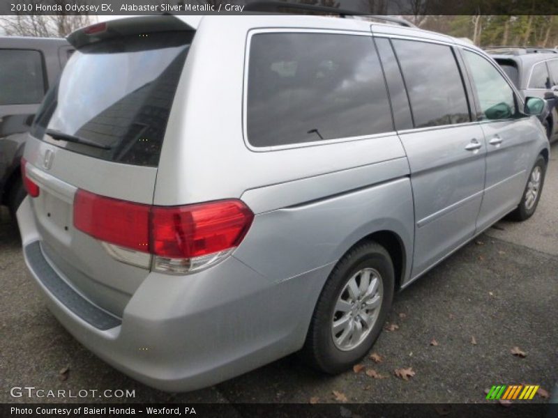 Alabaster Silver Metallic / Gray 2010 Honda Odyssey EX