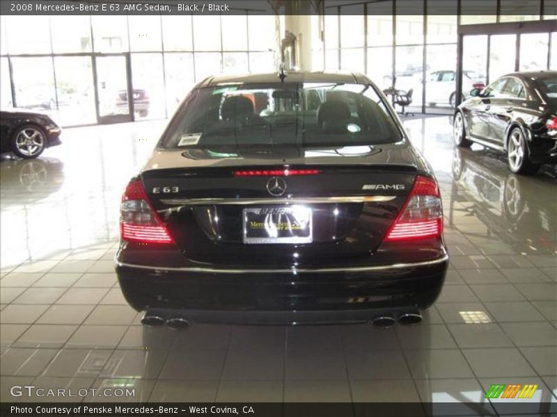 Black / Black 2008 Mercedes-Benz E 63 AMG Sedan