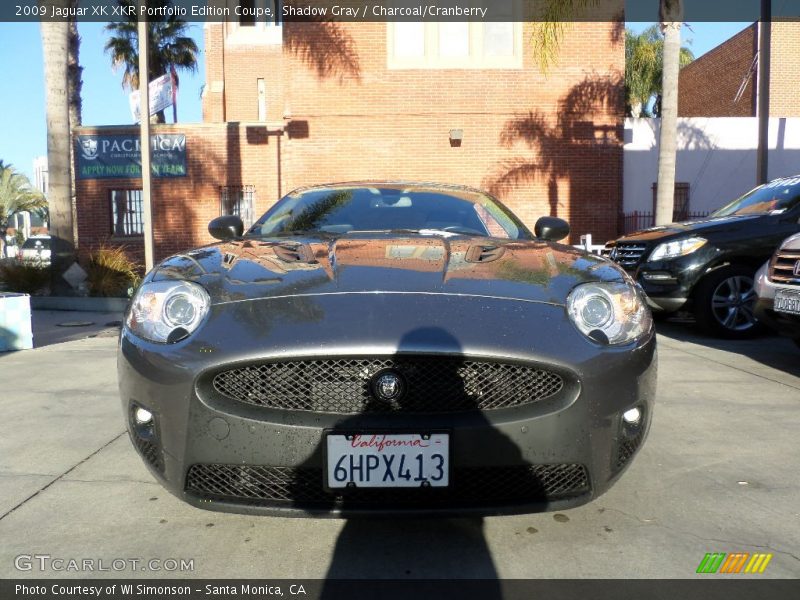 Shadow Gray / Charcoal/Cranberry 2009 Jaguar XK XKR Portfolio Edition Coupe