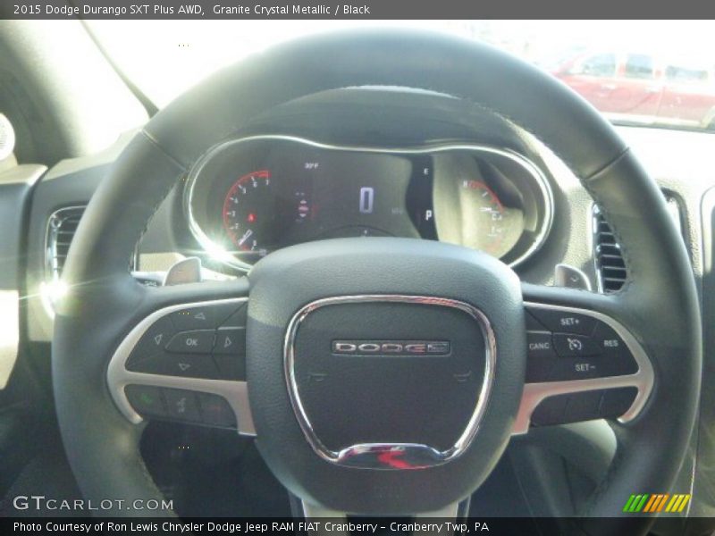 Granite Crystal Metallic / Black 2015 Dodge Durango SXT Plus AWD