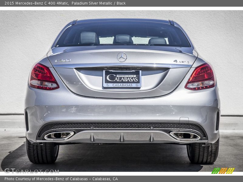 Paladium Silver Metallic / Black 2015 Mercedes-Benz C 400 4Matic