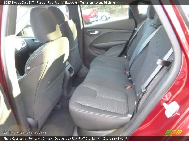 Passion Red Pearl / Black/Light Tungsten Accent Stitching 2015 Dodge Dart SXT