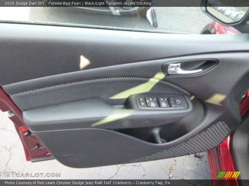 Passion Red Pearl / Black/Light Tungsten Accent Stitching 2015 Dodge Dart SXT