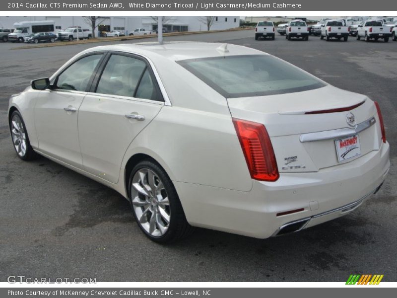 White Diamond Tricoat / Light Cashmere/Medium Cashmere 2014 Cadillac CTS Premium Sedan AWD