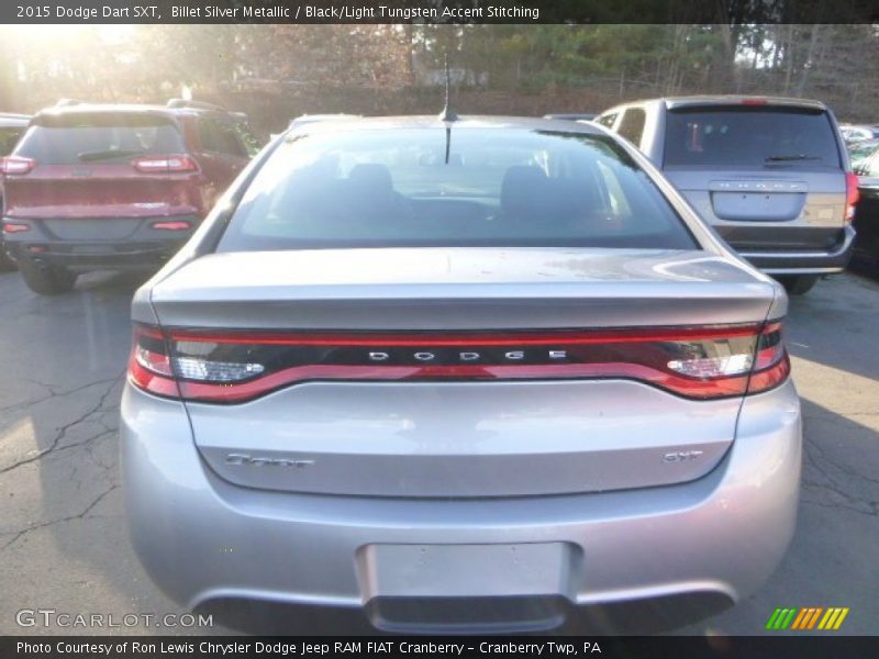 Billet Silver Metallic / Black/Light Tungsten Accent Stitching 2015 Dodge Dart SXT