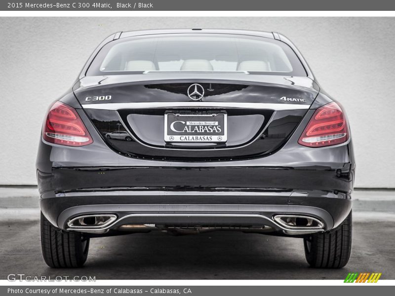 Black / Black 2015 Mercedes-Benz C 300 4Matic