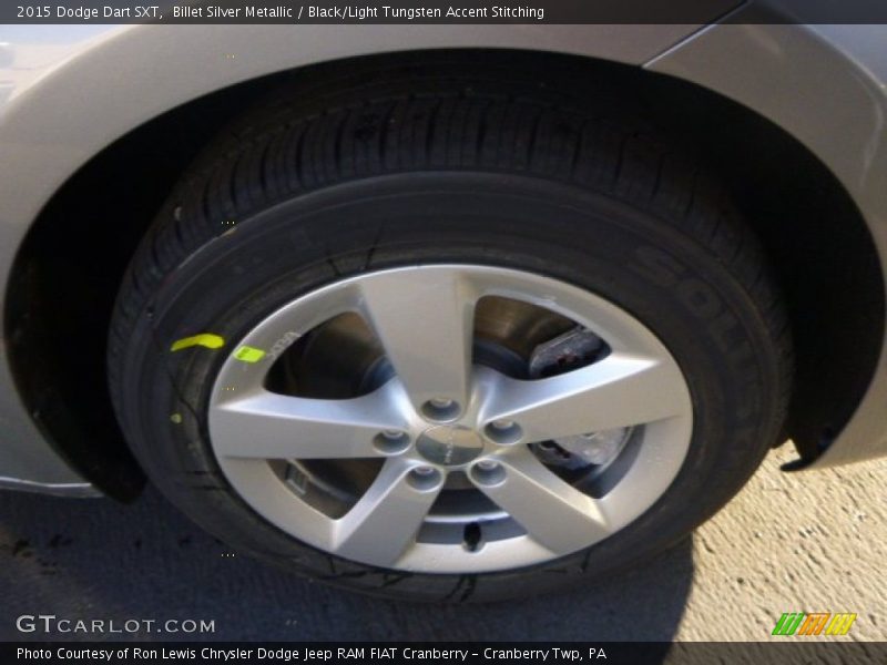 Billet Silver Metallic / Black/Light Tungsten Accent Stitching 2015 Dodge Dart SXT
