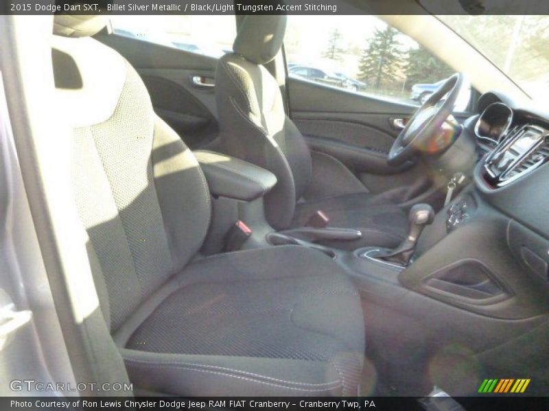 Billet Silver Metallic / Black/Light Tungsten Accent Stitching 2015 Dodge Dart SXT