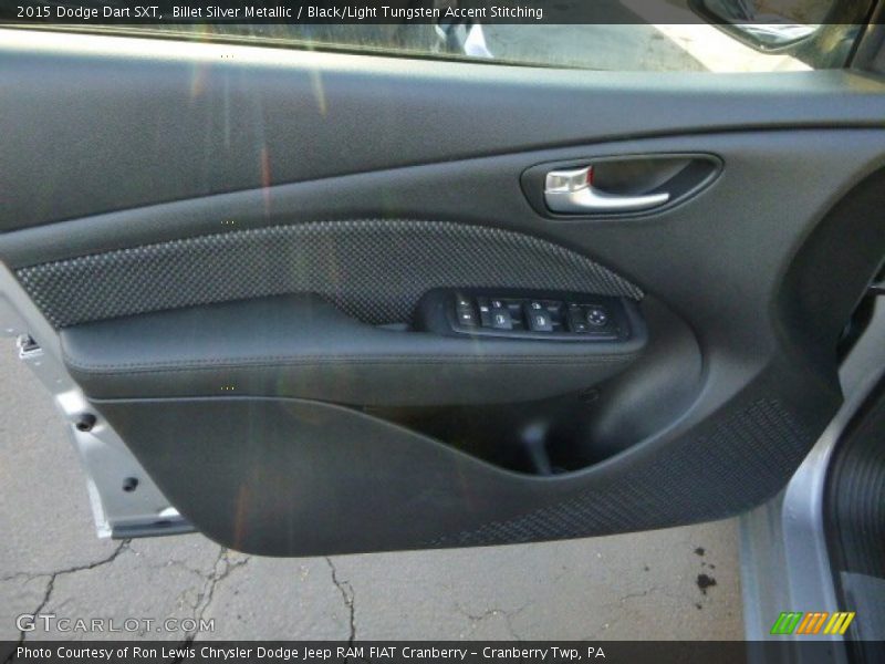 Billet Silver Metallic / Black/Light Tungsten Accent Stitching 2015 Dodge Dart SXT