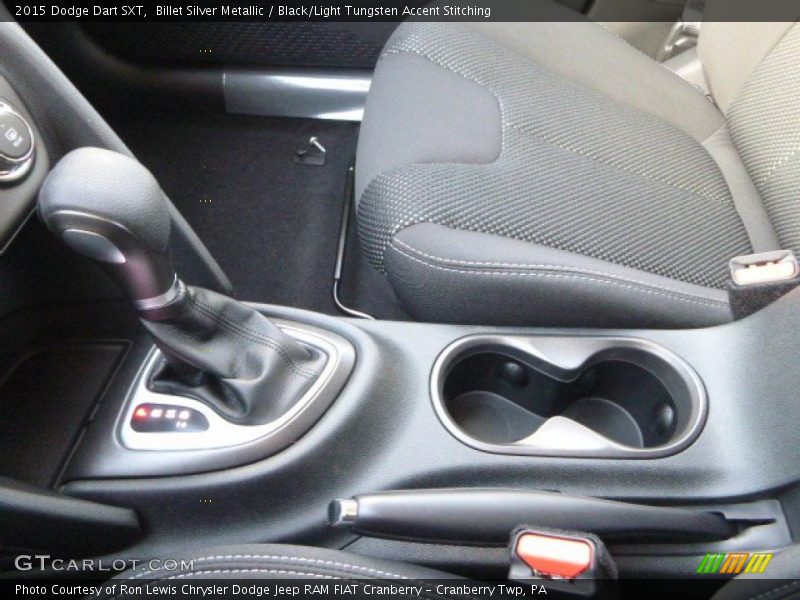 Billet Silver Metallic / Black/Light Tungsten Accent Stitching 2015 Dodge Dart SXT
