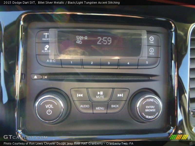 Billet Silver Metallic / Black/Light Tungsten Accent Stitching 2015 Dodge Dart SXT