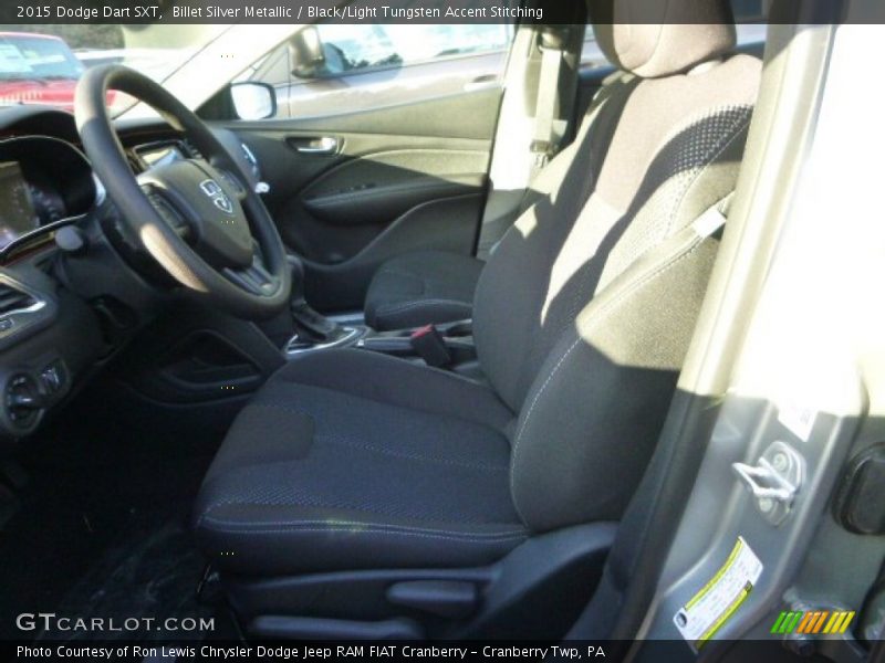 Billet Silver Metallic / Black/Light Tungsten Accent Stitching 2015 Dodge Dart SXT