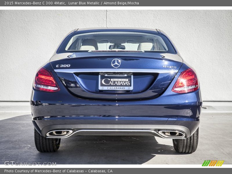 Lunar Blue Metallic / Almond Beige/Mocha 2015 Mercedes-Benz C 300 4Matic