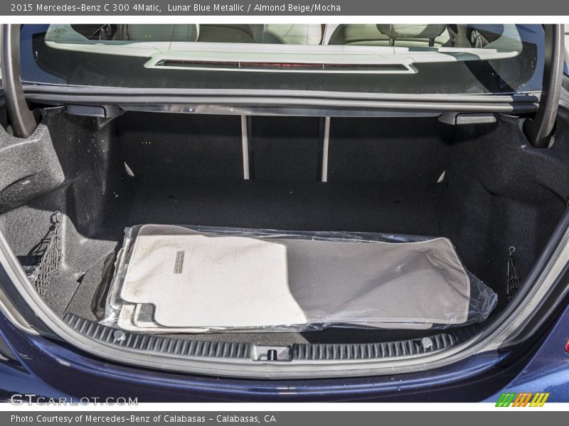 Lunar Blue Metallic / Almond Beige/Mocha 2015 Mercedes-Benz C 300 4Matic