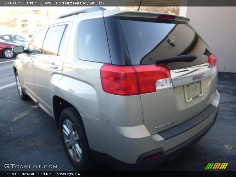 Gold Mist Metallic / Jet Black 2010 GMC Terrain SLE AWD