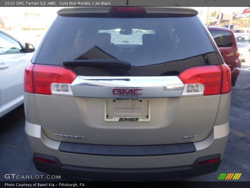 Gold Mist Metallic / Jet Black 2010 GMC Terrain SLE AWD