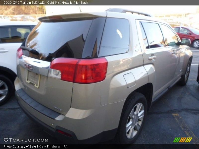 Gold Mist Metallic / Jet Black 2010 GMC Terrain SLE AWD