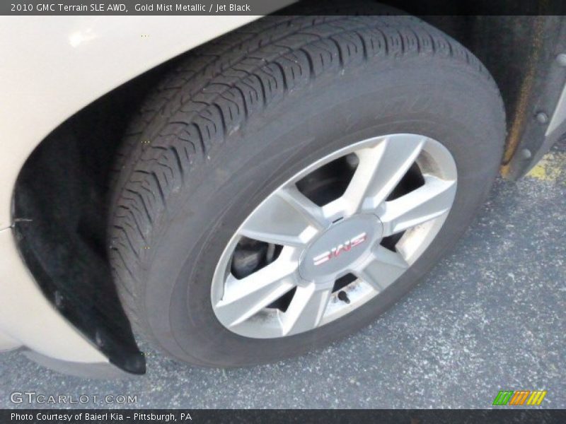 Gold Mist Metallic / Jet Black 2010 GMC Terrain SLE AWD
