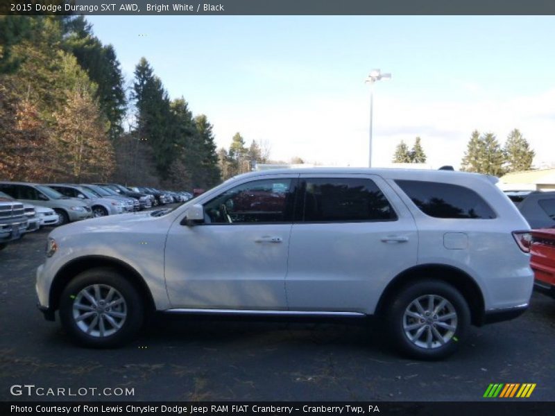 Bright White / Black 2015 Dodge Durango SXT AWD