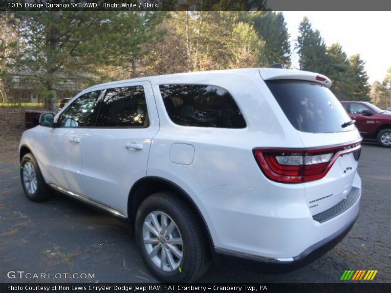 Bright White / Black 2015 Dodge Durango SXT AWD