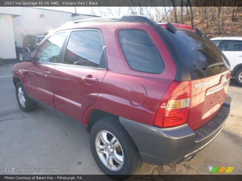 Volcanic Red / Black 2007 Kia Sportage EX V6 4WD