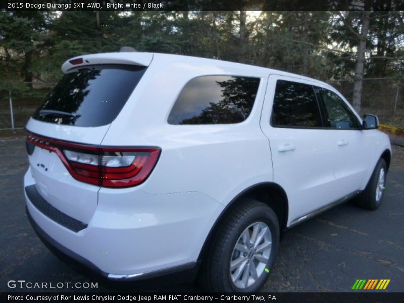 Bright White / Black 2015 Dodge Durango SXT AWD