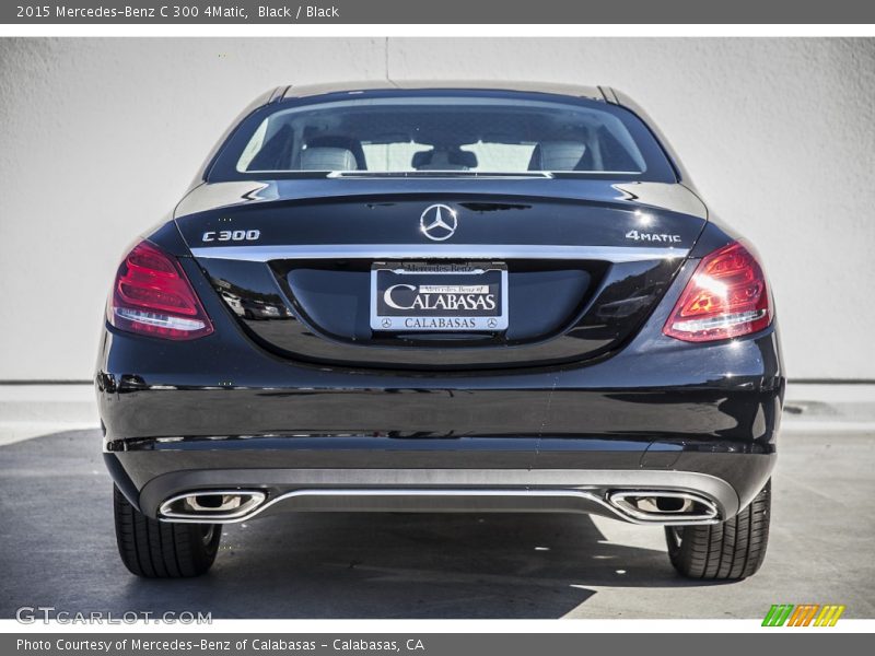 Black / Black 2015 Mercedes-Benz C 300 4Matic