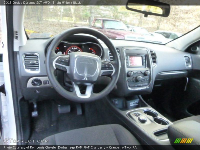 Bright White / Black 2015 Dodge Durango SXT AWD