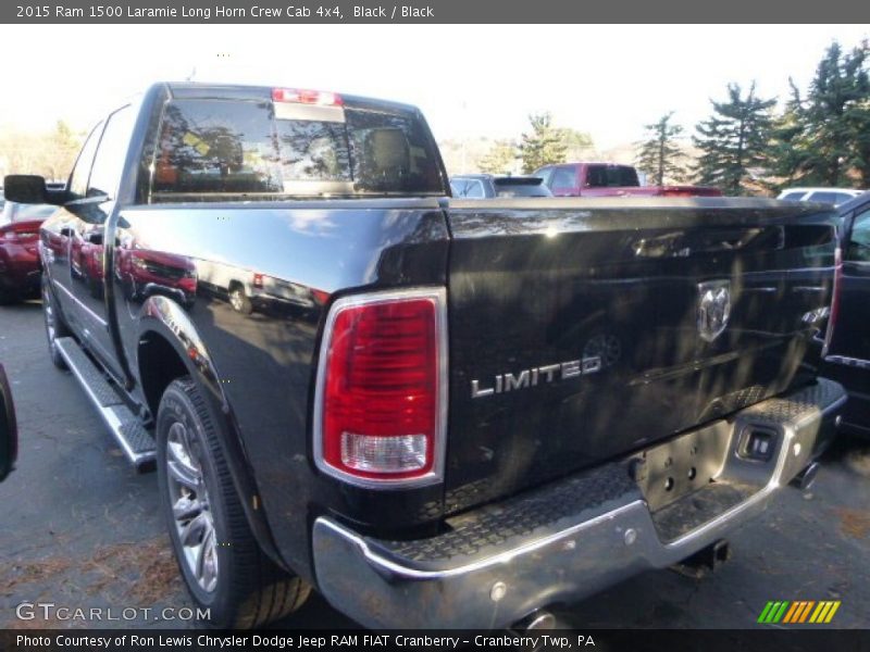 Black / Black 2015 Ram 1500 Laramie Long Horn Crew Cab 4x4