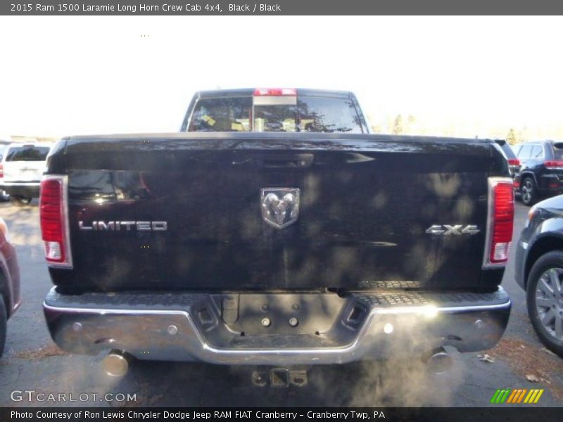 Black / Black 2015 Ram 1500 Laramie Long Horn Crew Cab 4x4