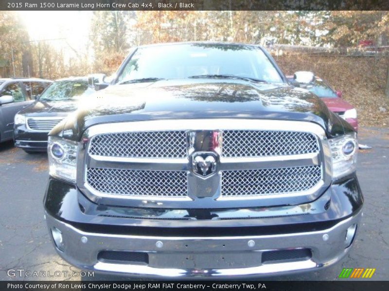 Black / Black 2015 Ram 1500 Laramie Long Horn Crew Cab 4x4