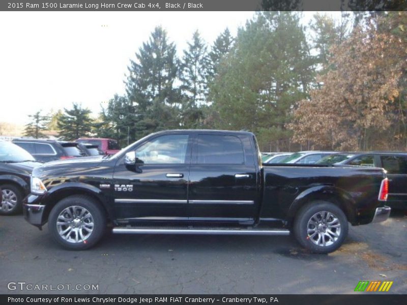 Black / Black 2015 Ram 1500 Laramie Long Horn Crew Cab 4x4