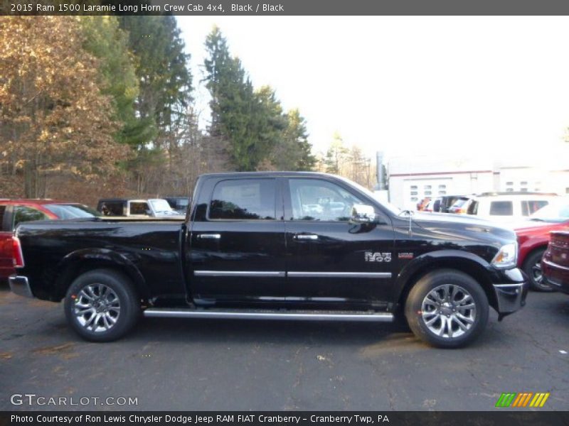Black / Black 2015 Ram 1500 Laramie Long Horn Crew Cab 4x4