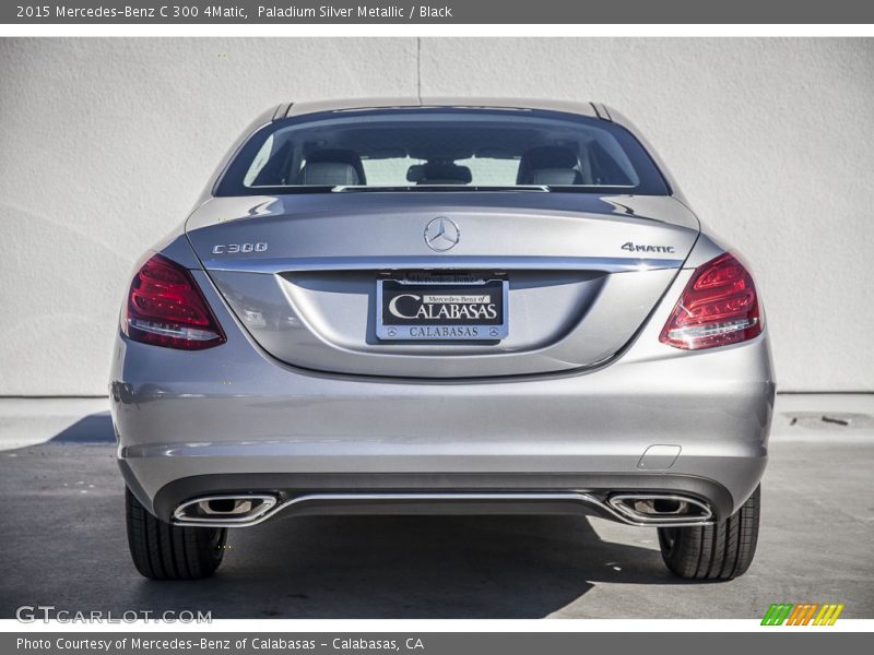 Paladium Silver Metallic / Black 2015 Mercedes-Benz C 300 4Matic