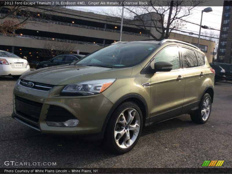 Ginger Ale Metallic / Charcoal Black 2013 Ford Escape Titanium 2.0L EcoBoost 4WD