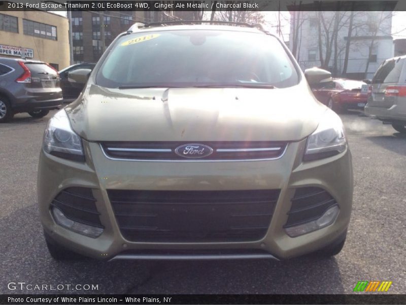 Ginger Ale Metallic / Charcoal Black 2013 Ford Escape Titanium 2.0L EcoBoost 4WD
