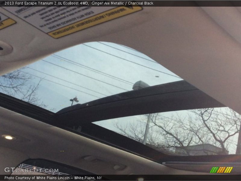Ginger Ale Metallic / Charcoal Black 2013 Ford Escape Titanium 2.0L EcoBoost 4WD