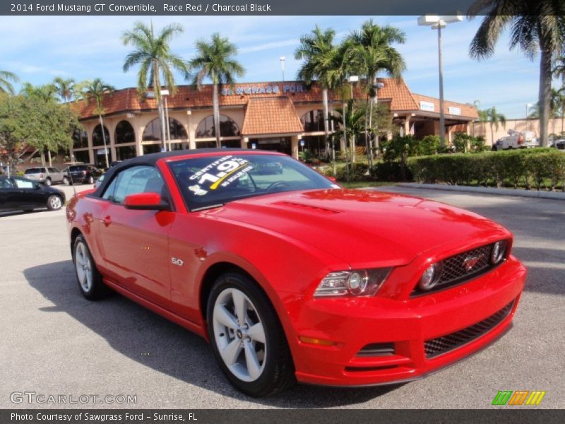 Race Red / Charcoal Black 2014 Ford Mustang GT Convertible