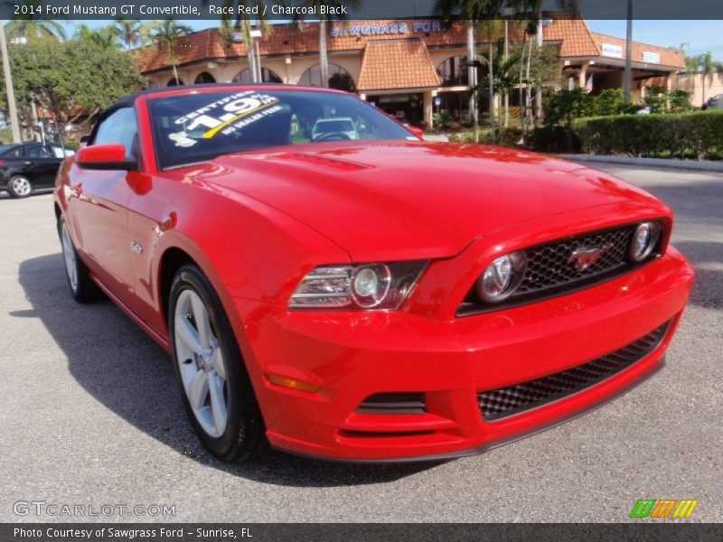 Race Red / Charcoal Black 2014 Ford Mustang GT Convertible