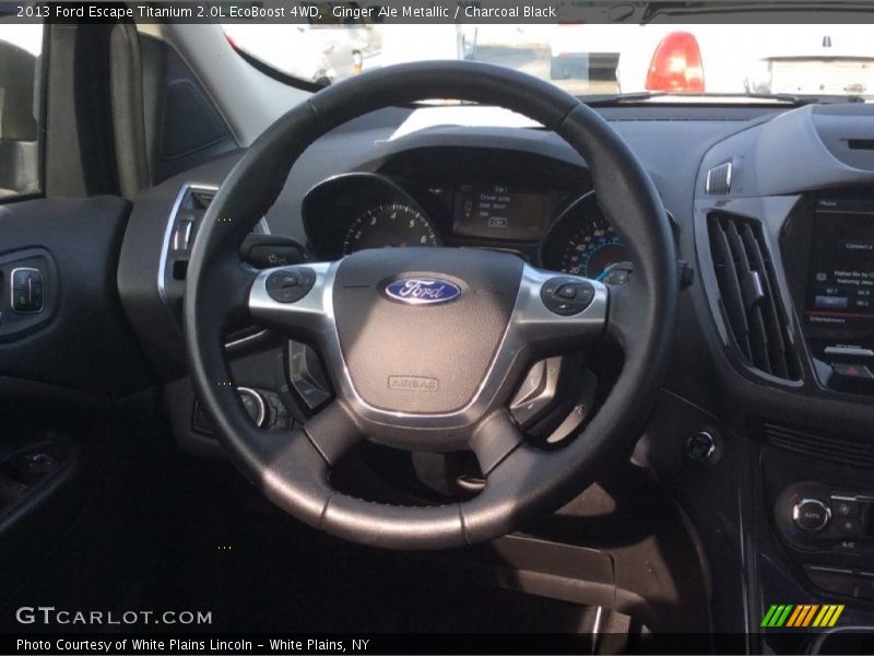 Ginger Ale Metallic / Charcoal Black 2013 Ford Escape Titanium 2.0L EcoBoost 4WD