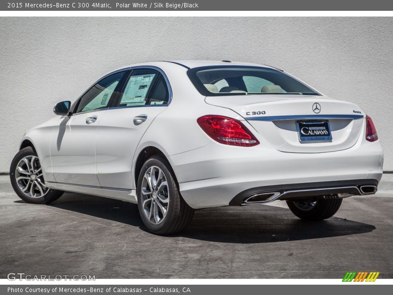 Polar White / Silk Beige/Black 2015 Mercedes-Benz C 300 4Matic