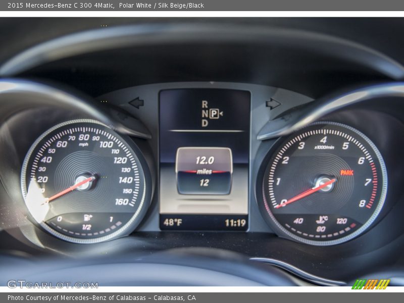 Polar White / Silk Beige/Black 2015 Mercedes-Benz C 300 4Matic
