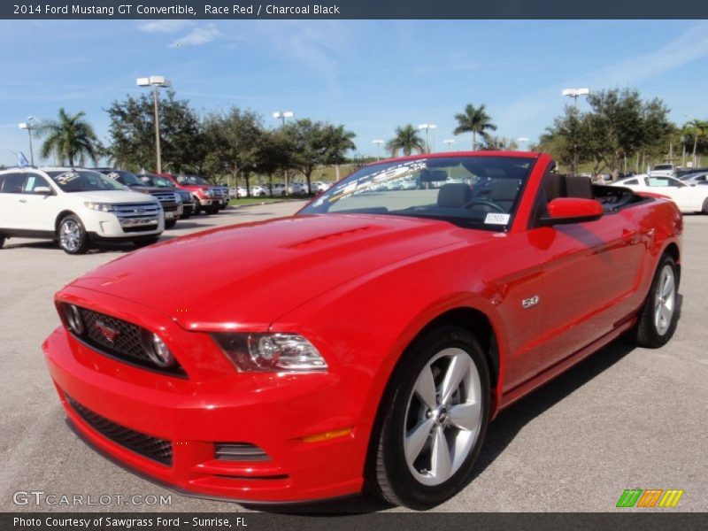 Race Red / Charcoal Black 2014 Ford Mustang GT Convertible