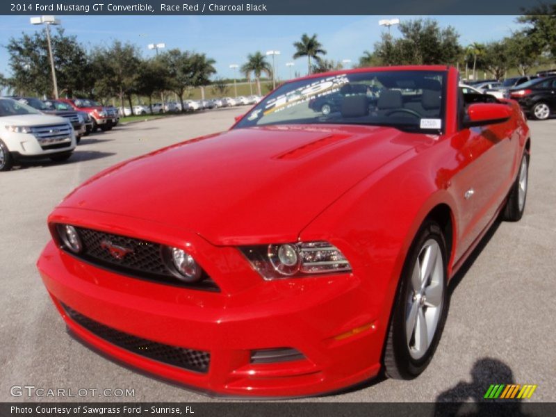 Race Red / Charcoal Black 2014 Ford Mustang GT Convertible