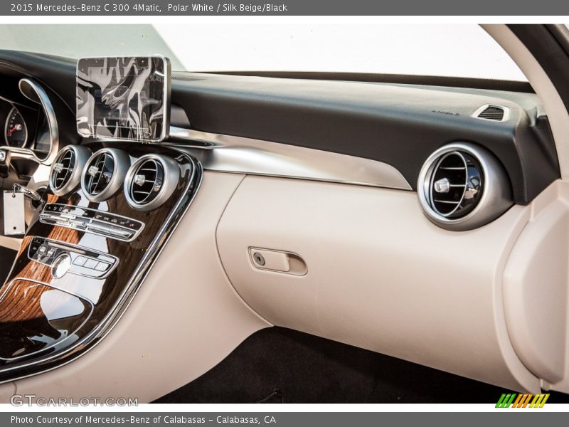 Polar White / Silk Beige/Black 2015 Mercedes-Benz C 300 4Matic