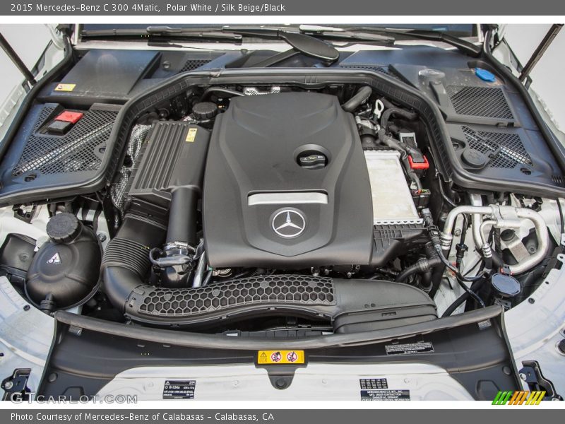 Polar White / Silk Beige/Black 2015 Mercedes-Benz C 300 4Matic