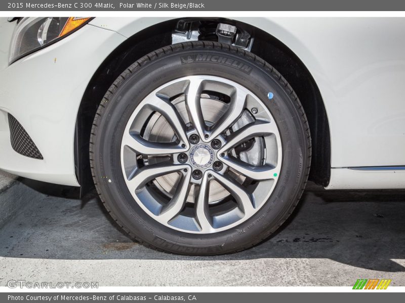 Polar White / Silk Beige/Black 2015 Mercedes-Benz C 300 4Matic