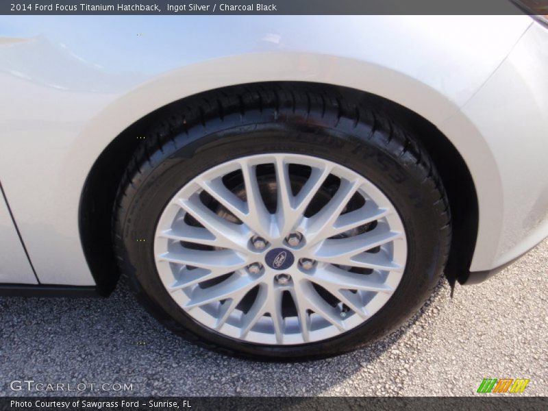 Ingot Silver / Charcoal Black 2014 Ford Focus Titanium Hatchback